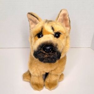 Realistic German Shepherd Plush Puppy Dog Stuffed Animal NWOT